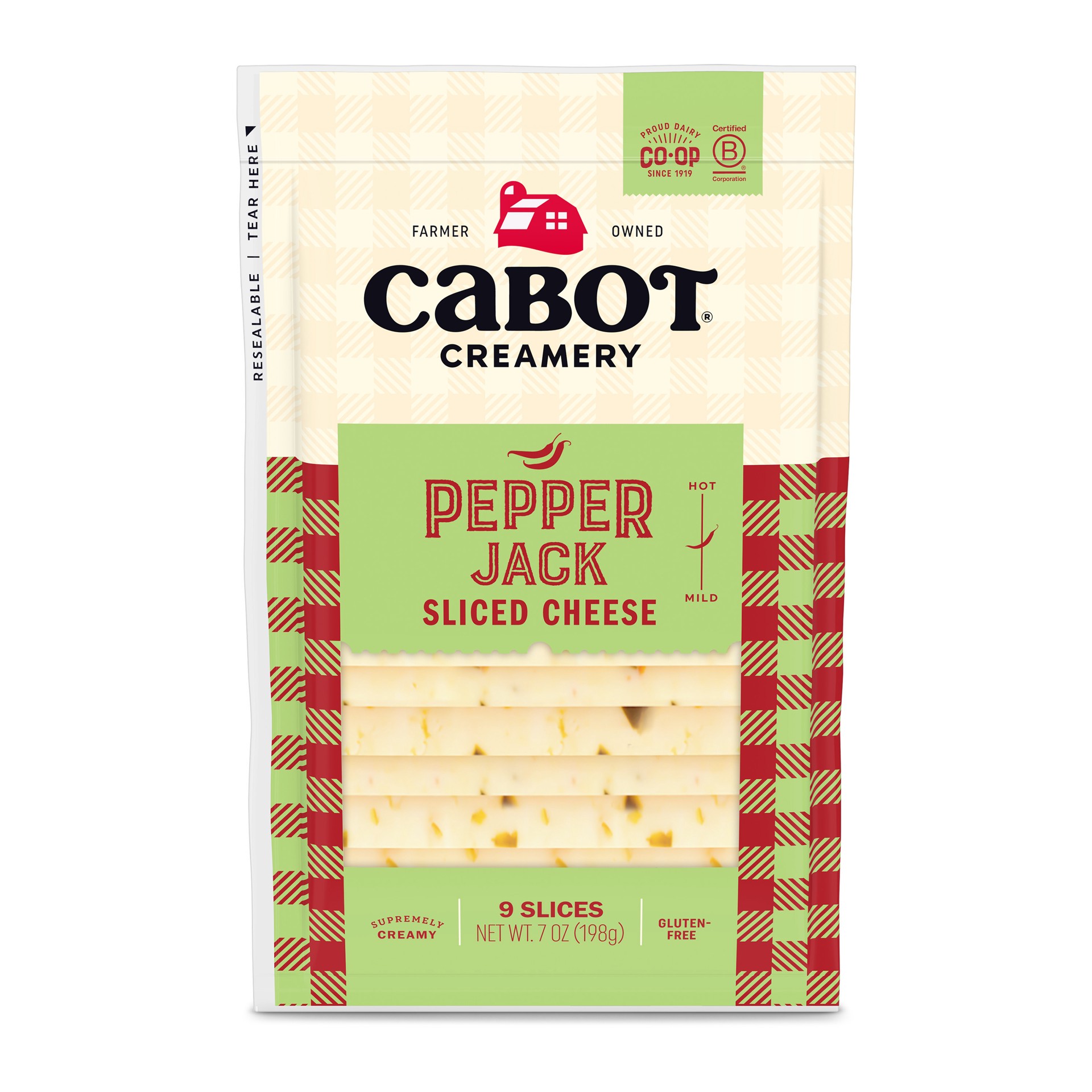 slide 1 of 1, Cabot Creamery Slices Pepper Jack Cheese 7 oz (Refridgerated Vacuum Pack), 7 oz