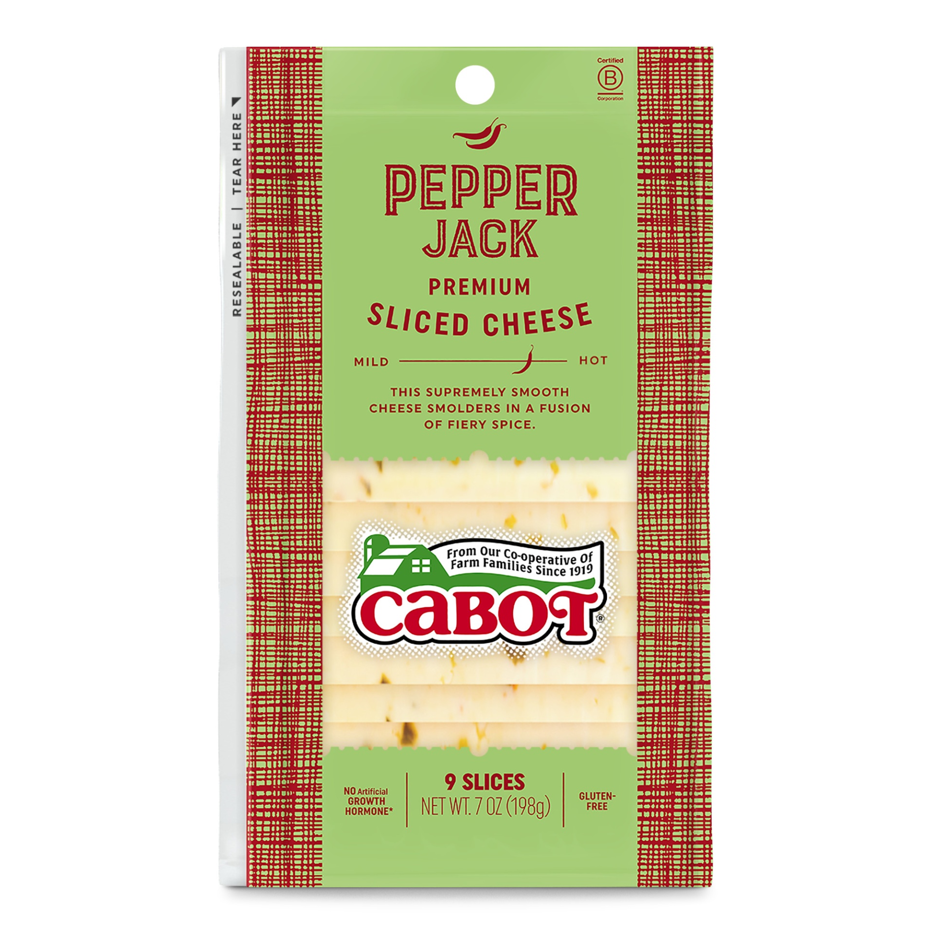 slide 1 of 4, Cabot Pepper Jack Sliced Cheese, 7 oz