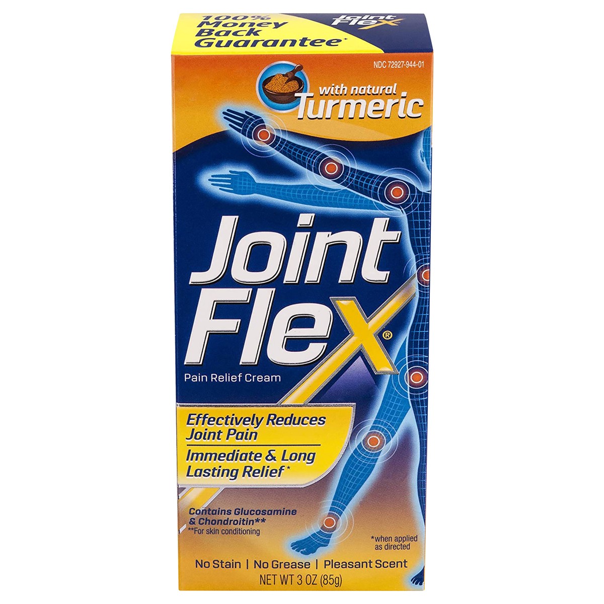 slide 10 of 12, JointFlex with Turmeric Pain Relief Cream, 3 oz