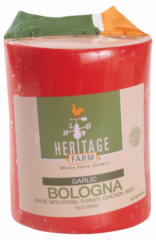 slide 1 of 1, Heritage Store Farm Garlic Bologna, per lb