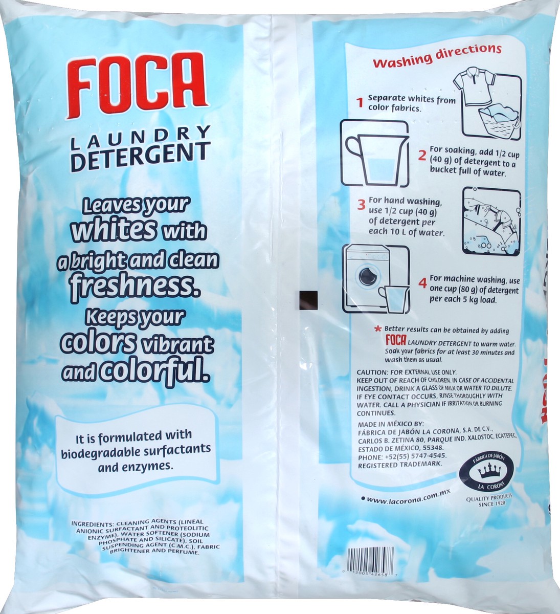 slide 5 of 5, Foca Laundry Detergent, 176.2 oz