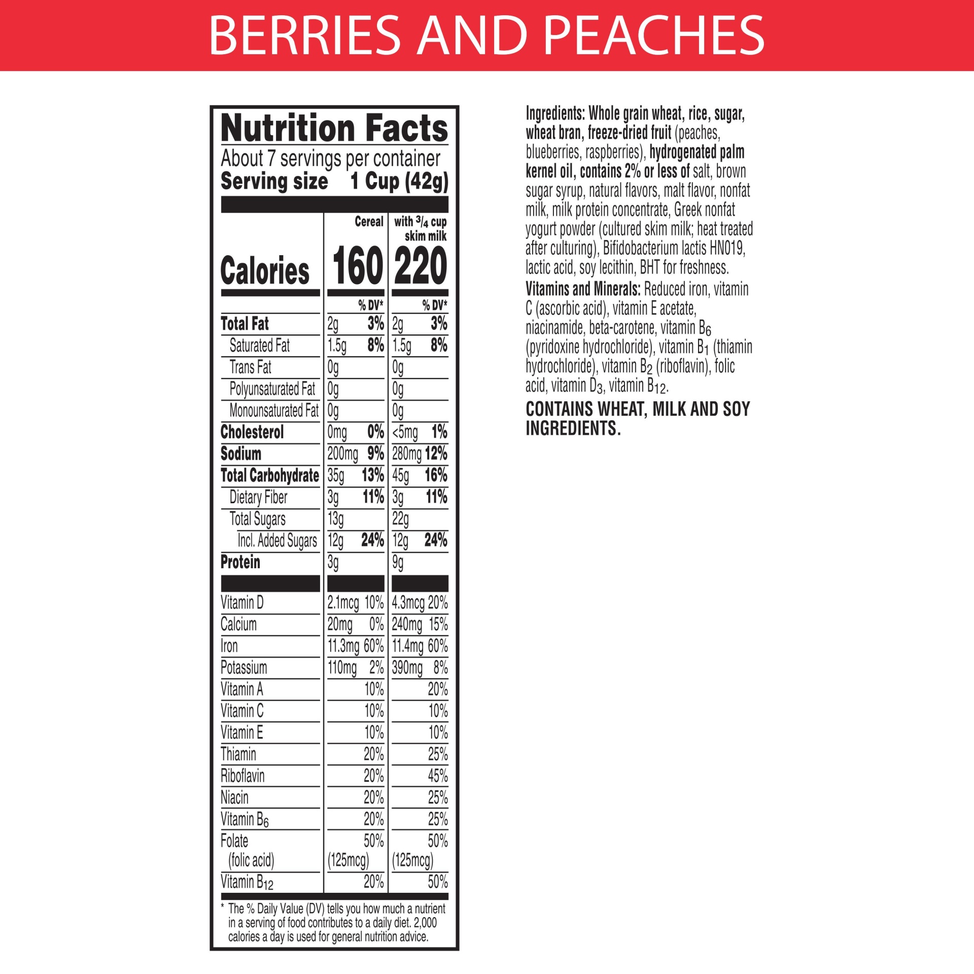 slide 3 of 6, Kellogg's Special K Breakfast Cereal, Good Source of Fiber, Probiotics Berries and Peaches, 10.5 oz