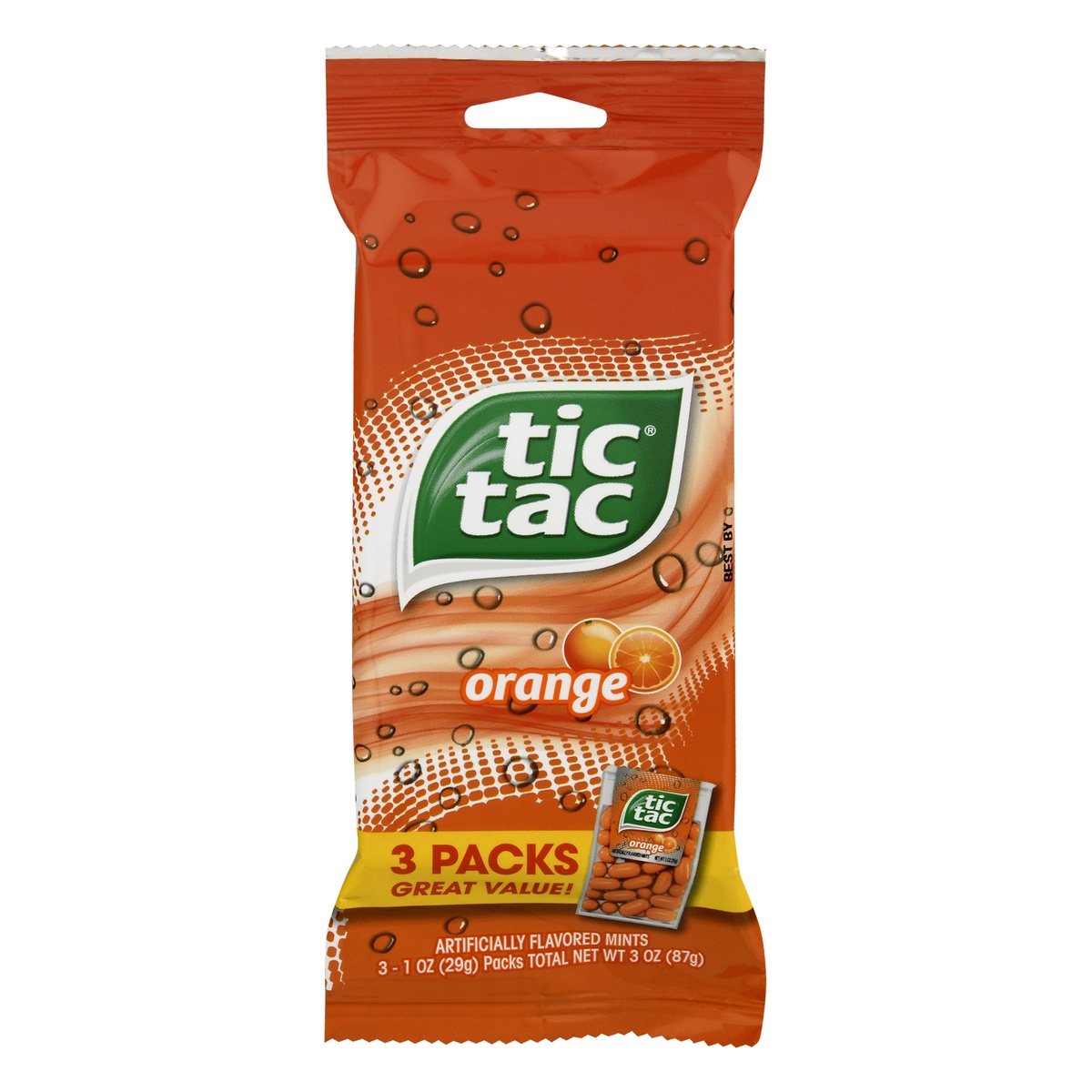 slide 1 of 1, Tic Tac Orange Multi Pack Mints, 1 ct
