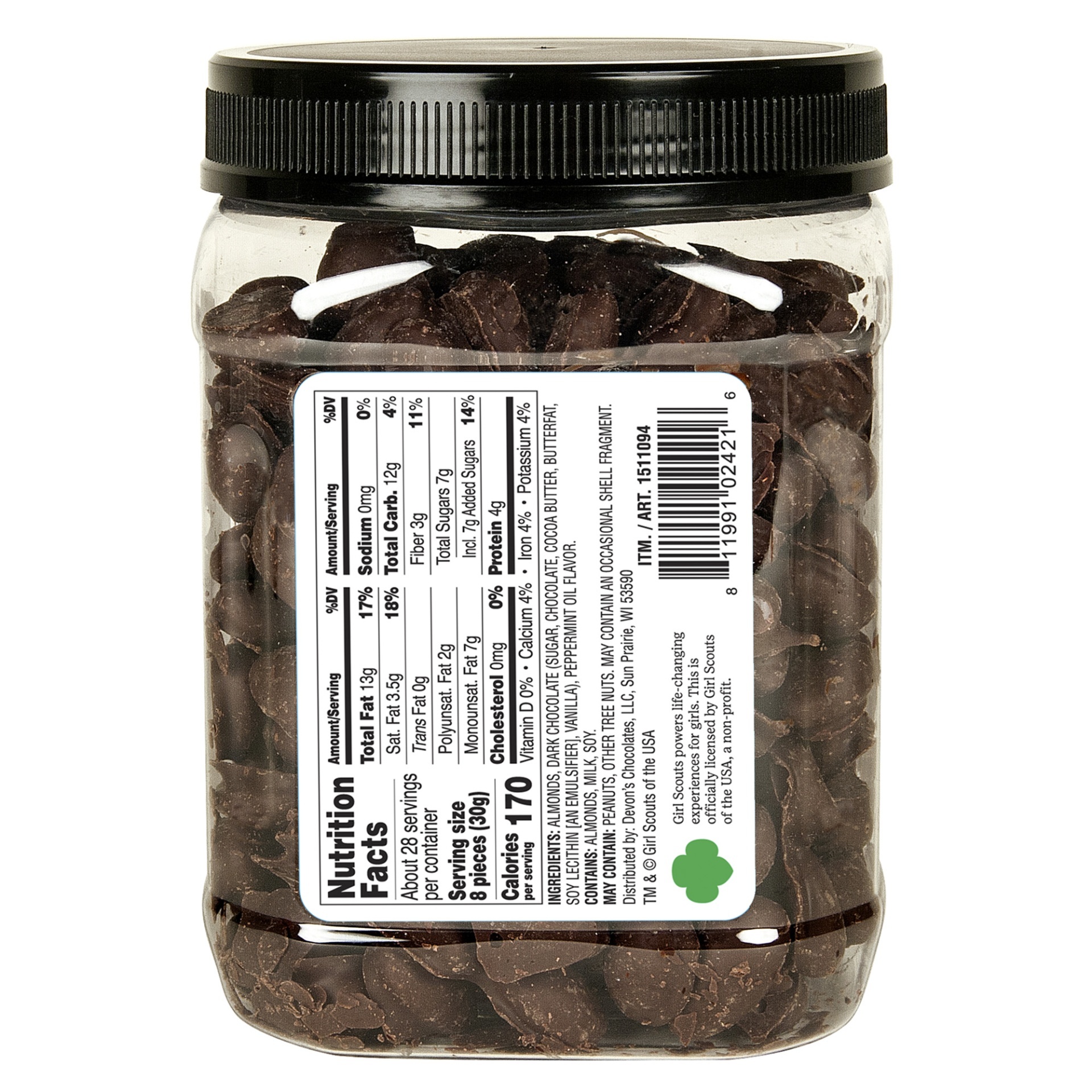 Devons Chocolates Girl Scouts Thin Mints Almonds 30 oz Shipt