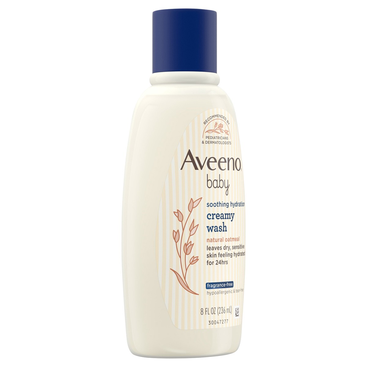 slide 2 of 7, Aveeno Soothing Hydration Creamy Body Wash with Natural Oatmeal, Tear-Free Baby Bath Wash for Dry & Sensitive Skin, Hypoallergenic, Fragrance-, Sulfate- & Paraben-Free, 8 fl oz