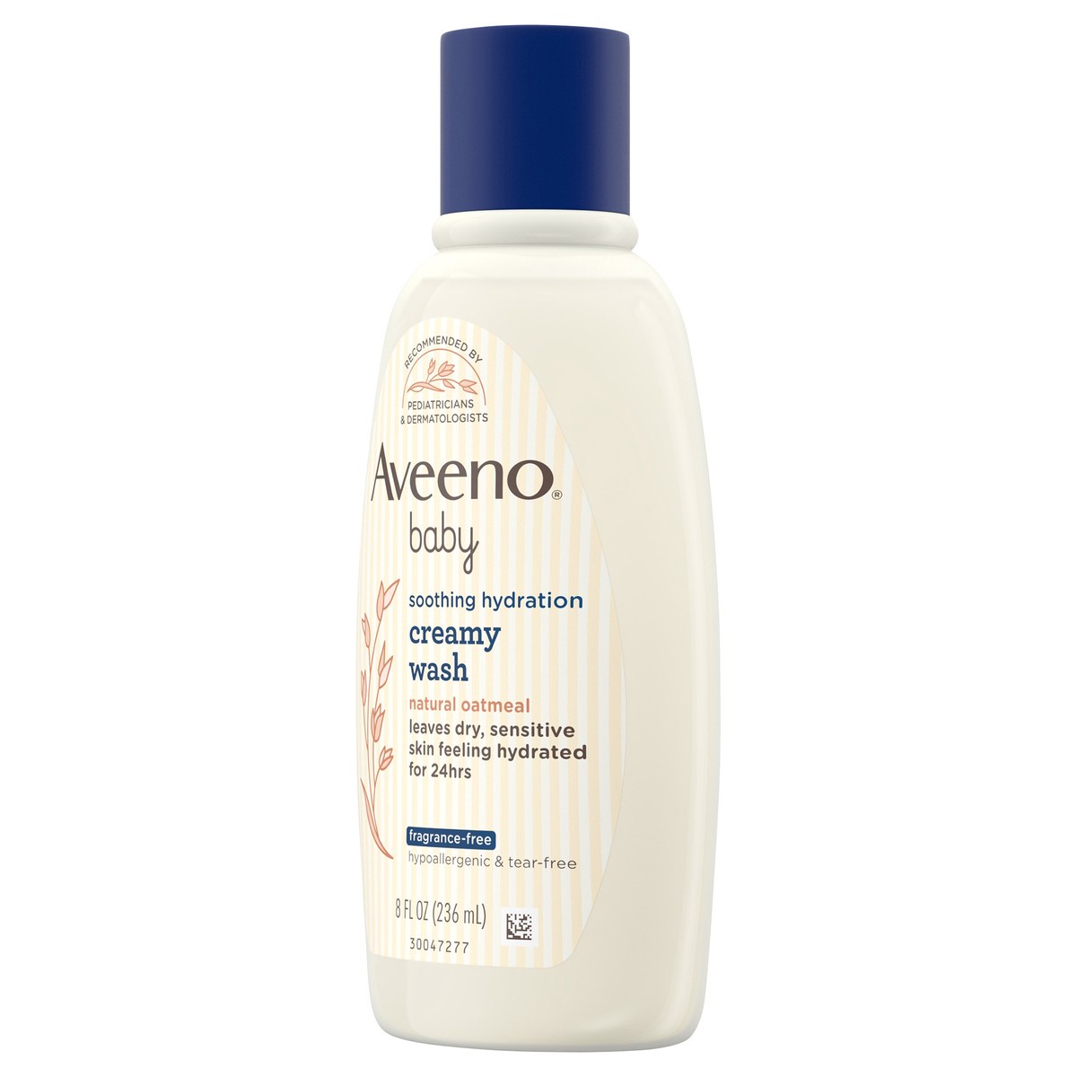 slide 3 of 7, Aveeno Soothing Hydration Creamy Body Wash with Natural Oatmeal, Tear-Free Baby Bath Wash for Dry & Sensitive Skin, Hypoallergenic, Fragrance-, Sulfate- & Paraben-Free, 8 fl oz