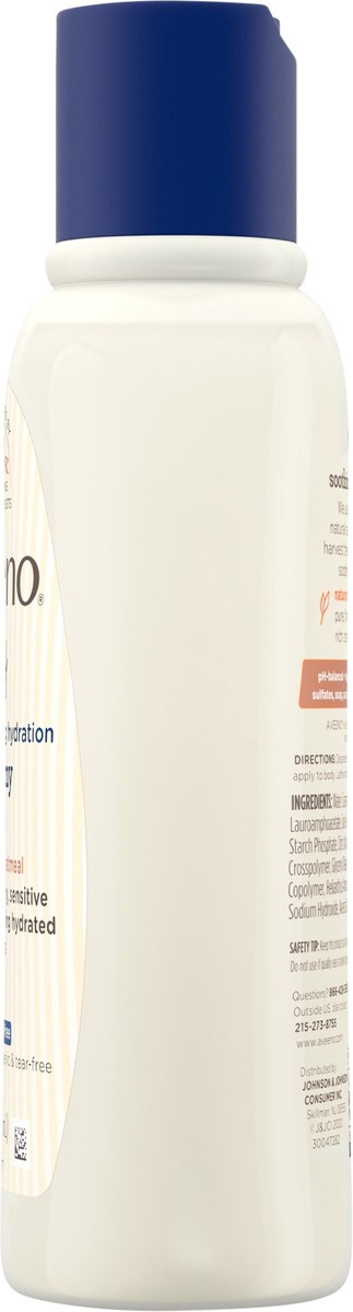 slide 7 of 7, Aveeno Soothing Hydration Creamy Body Wash with Natural Oatmeal, Tear-Free Baby Bath Wash for Dry & Sensitive Skin, Hypoallergenic, Fragrance-, Sulfate- & Paraben-Free, 8 fl oz