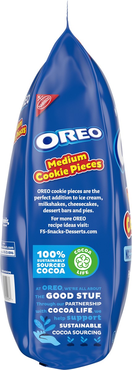 slide 14 of 14, OREO Medium Cookie Pieces, 2.5 lb Bag, 40 oz