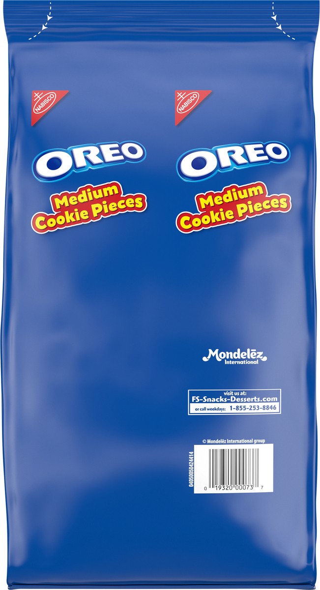 slide 7 of 14, OREO Medium Cookie Pieces, 2.5 lb Bag, 40 oz