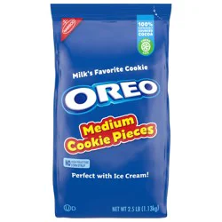 OREO Chocolate Sandwich Cookies Medium Cookie Pieces, 2.5 lb Bag