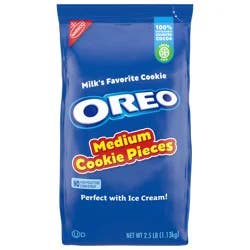 OREO Chocolate Sandwich Cookies Medium Cookie Pieces, 2.5 lb Bag