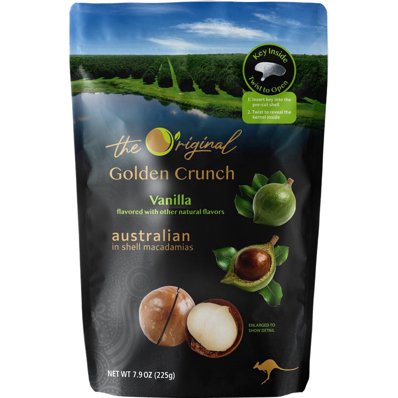 slide 1 of 1, Golden Crunch Vanilla Macadamias, 7.9 oz