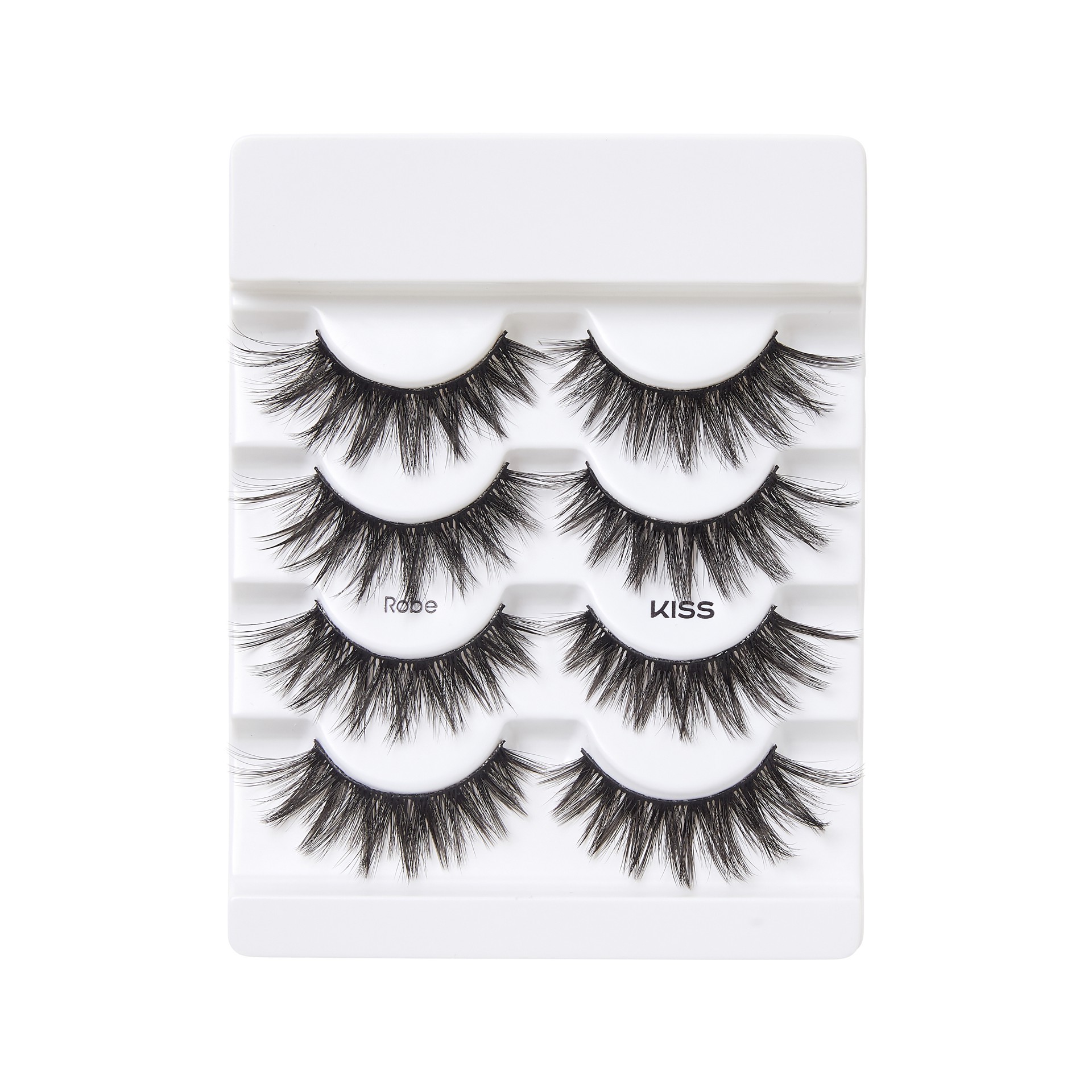 slide 3 of 5, KISS Triple Push-Up False Eyelashes, Robe, Multipack, 1 cnt