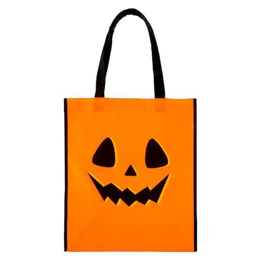 slide 1 of 2, Pumpkin Trick-Or-Treat Bag By Creatology, 15.7 in x 13.1 in x 7 in