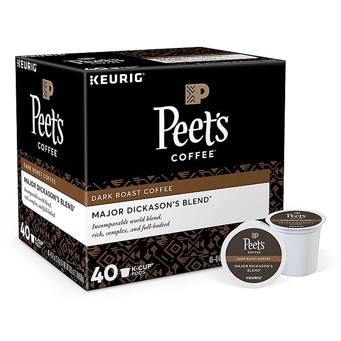 slide 1 of 7, Peet's Coffee Major Dickason's Blend Keurig K-Cup Pods, 40 ct