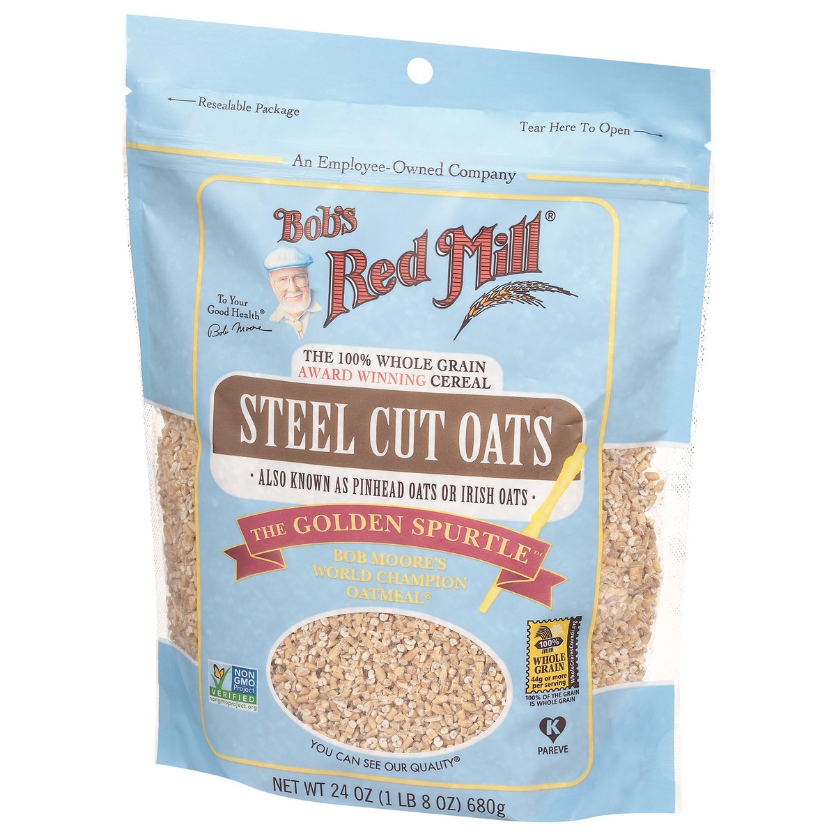 slide 3 of 9, Bob's Red Mill Steel Cut Oats 24 oz, 24 oz