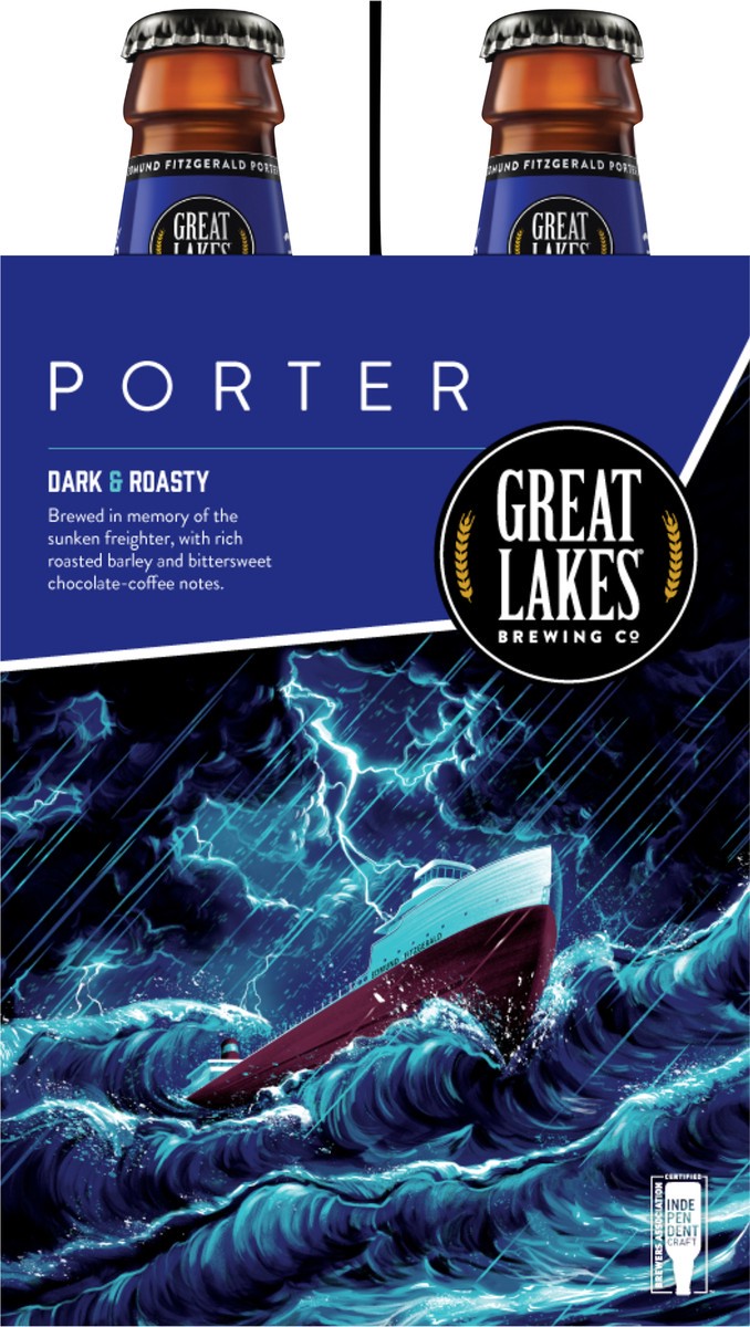 slide 3 of 4, Great Lakes Brewing Co. Great Lakes Edmund Fitzgerald Porter 6 pk 12 oz, 6 ct; 12 oz