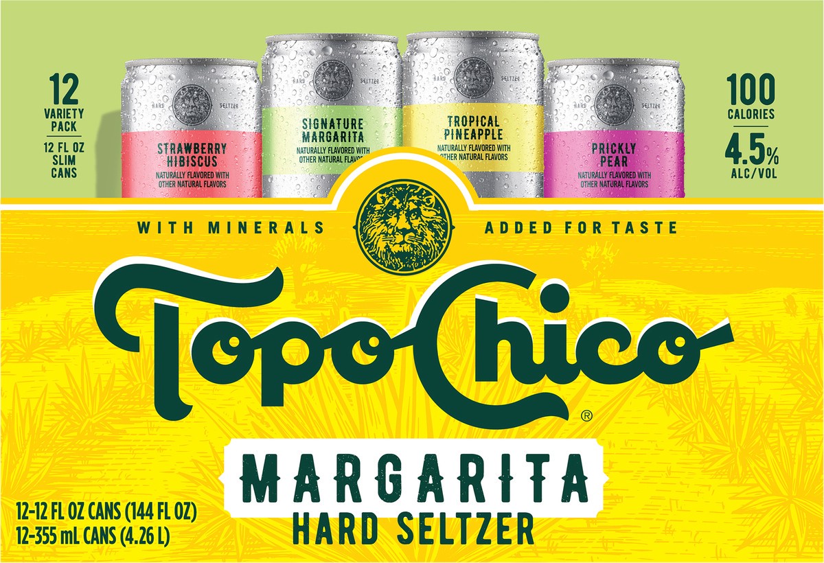 slide 4 of 9, Topo Chico Margarita Hard Seltzer Variety Pack, 12 ct; 12 fl oz