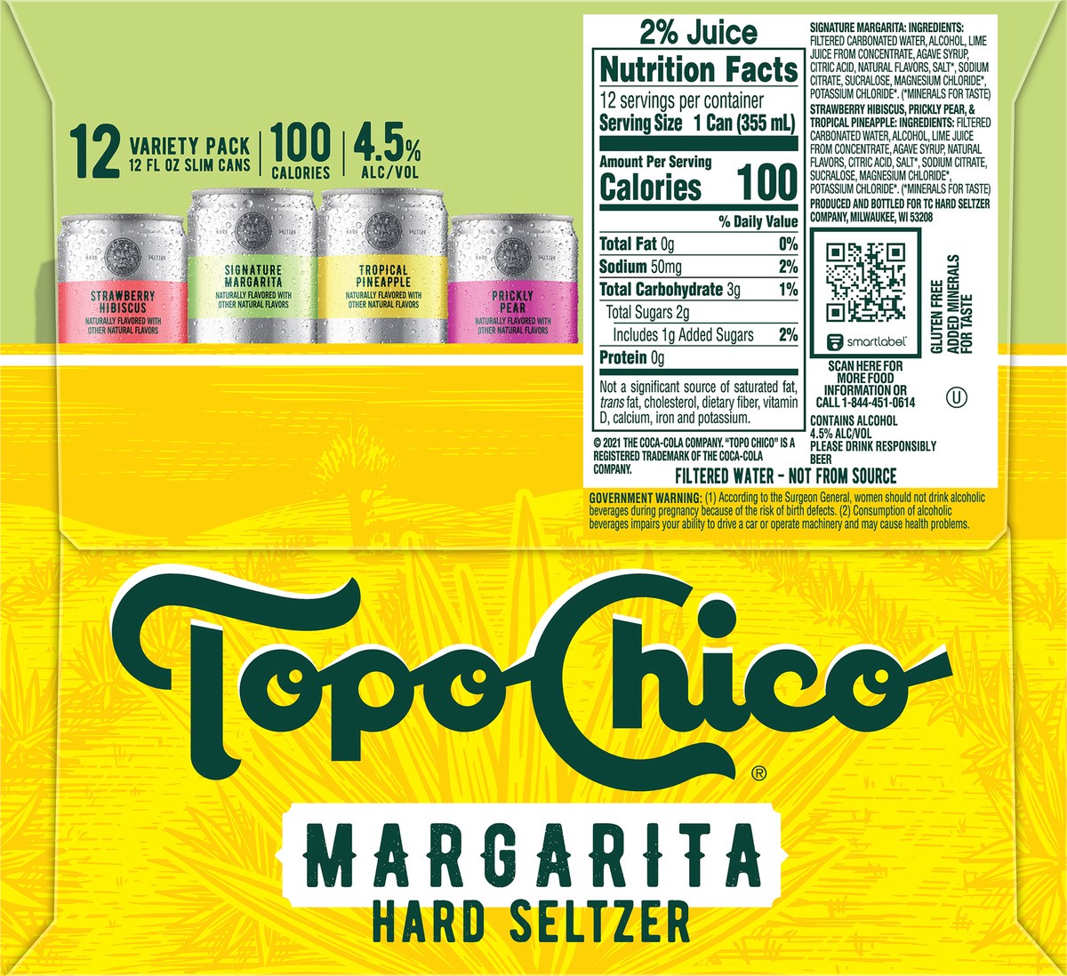 slide 9 of 9, Topo Chico Margarita Hard Seltzer Variety Pack, 12 ct; 12 fl oz
