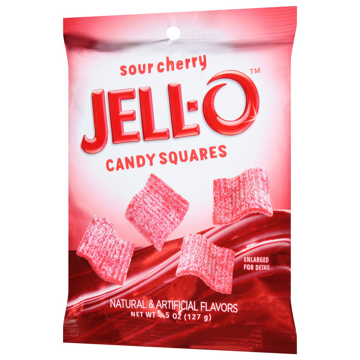 slide 6 of 9, Jell-O Squares Sour Cherry Candy 4.5 oz, 4.5 oz
