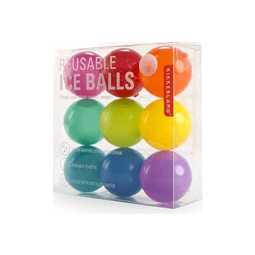 slide 1 of 1, Kikkerland Reusable Ice Balls, 9 ct