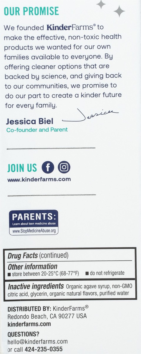 slide 3 of 9, KinderMed Ages 4-11 Yrs Organic Berry Flavor Kids' Cough & Congestion 4 fl oz, 4 fl oz