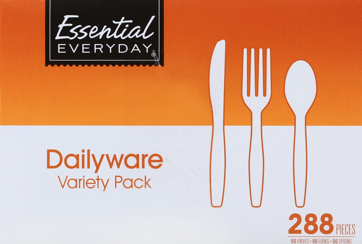 slide 6 of 6, Essential Everyday Heavy Duty Cutlery Combo, 288 ct