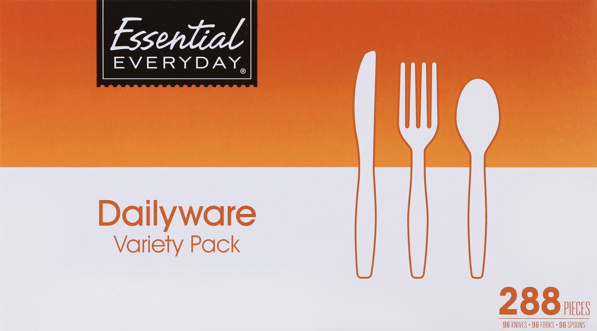 slide 4 of 6, Essential Everyday Heavy Duty Cutlery Combo, 288 ct