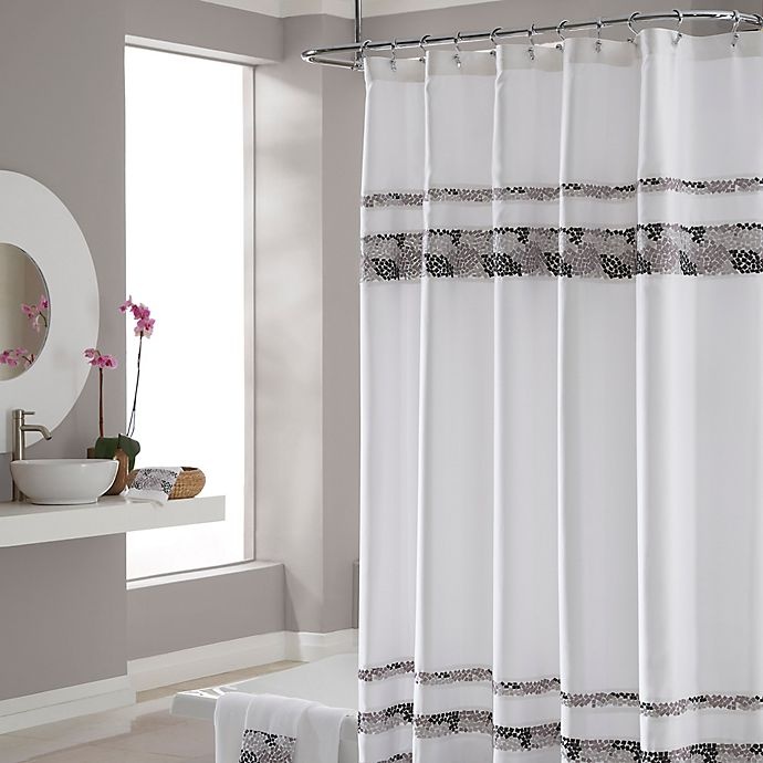 slide 1 of 1, Croscill Deco Bain Tile Shower Curtain, 72 in x 75 in