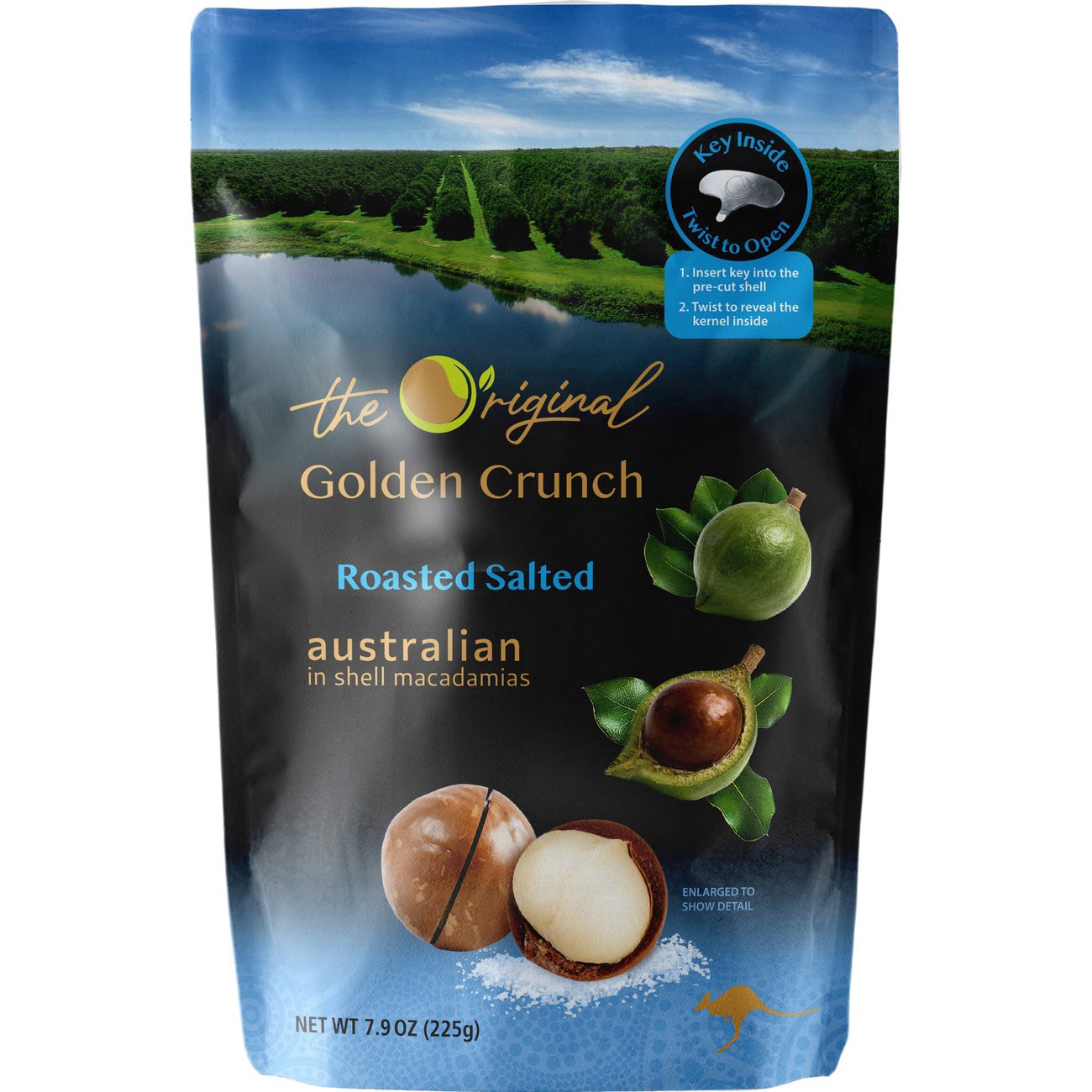 slide 1 of 1, Golden Crunch Roasted Salted Macadamias 7.9 oz, 7.9 oz