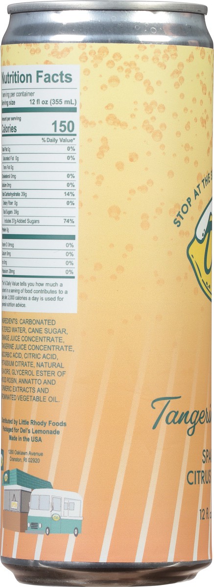 slide 9 of 13, Del's Sparkling Tangerine Orange Sparkling Citrus Beverage - 12 fl oz, 12 fl oz