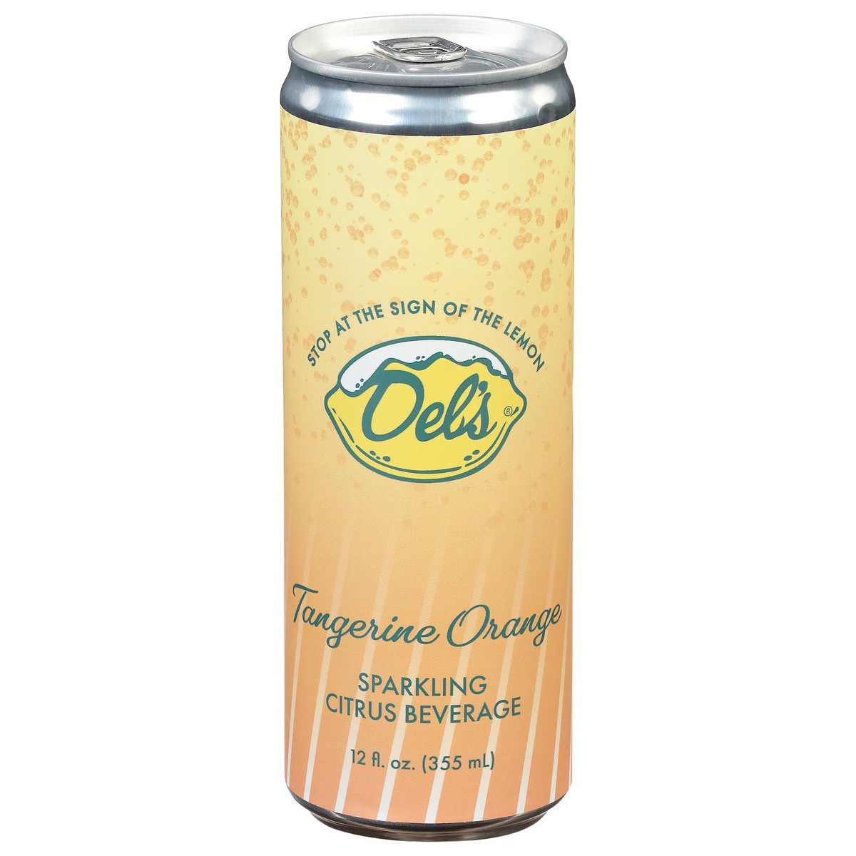 slide 1 of 13, Del's Sparkling Tangerine Orange Sparkling Citrus Beverage - 12 fl oz, 12 fl oz