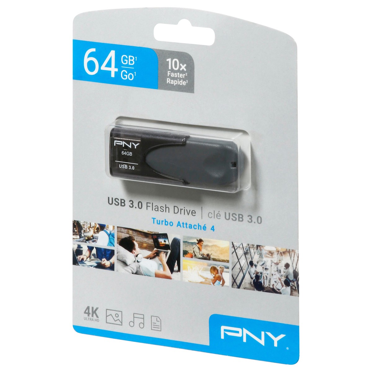 slide 12 of 12, PNY 64 GB USB 3.0 Flash Drive 1 ea, 1 ct
