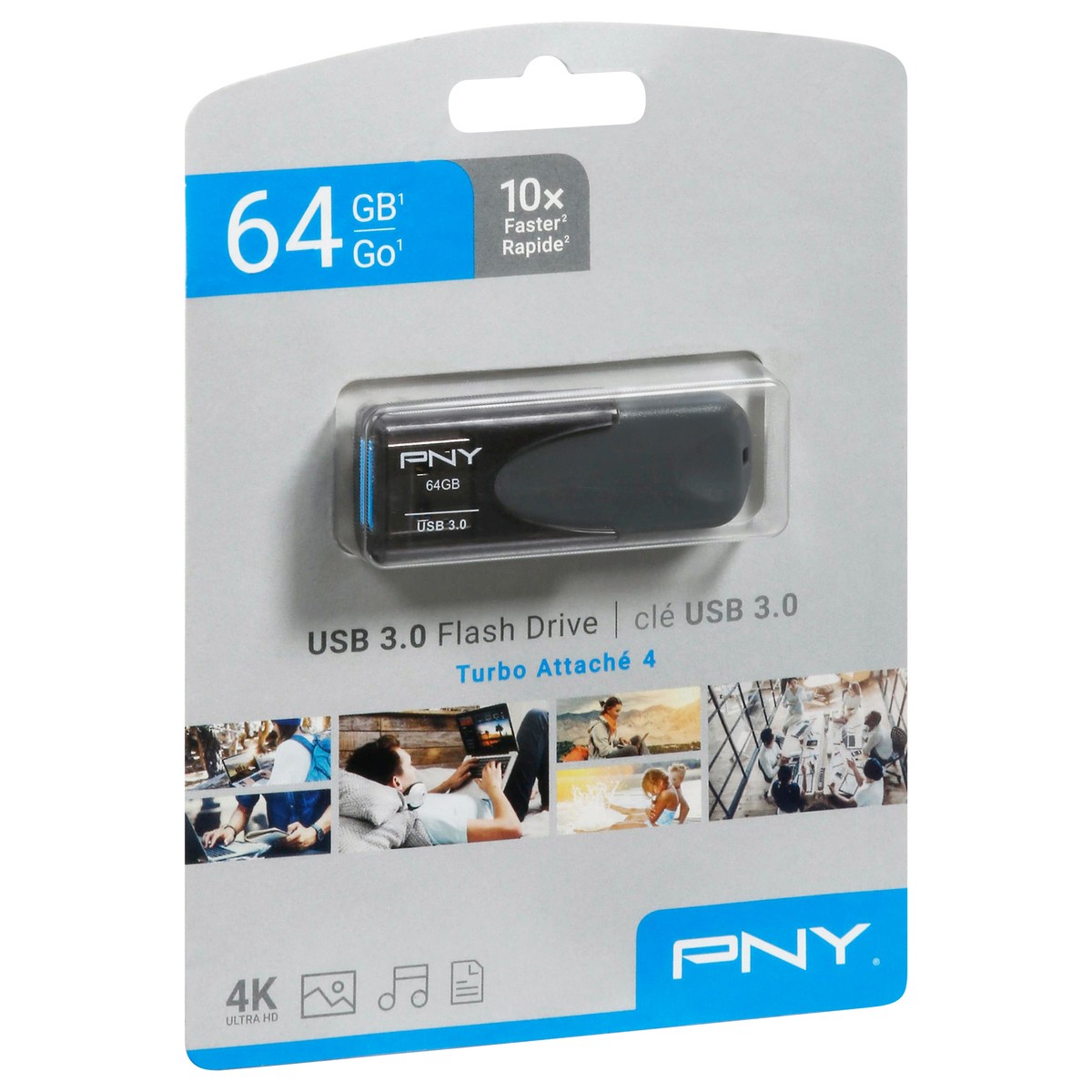 slide 8 of 12, PNY 64 GB USB 3.0 Flash Drive 1 ea, 1 ct