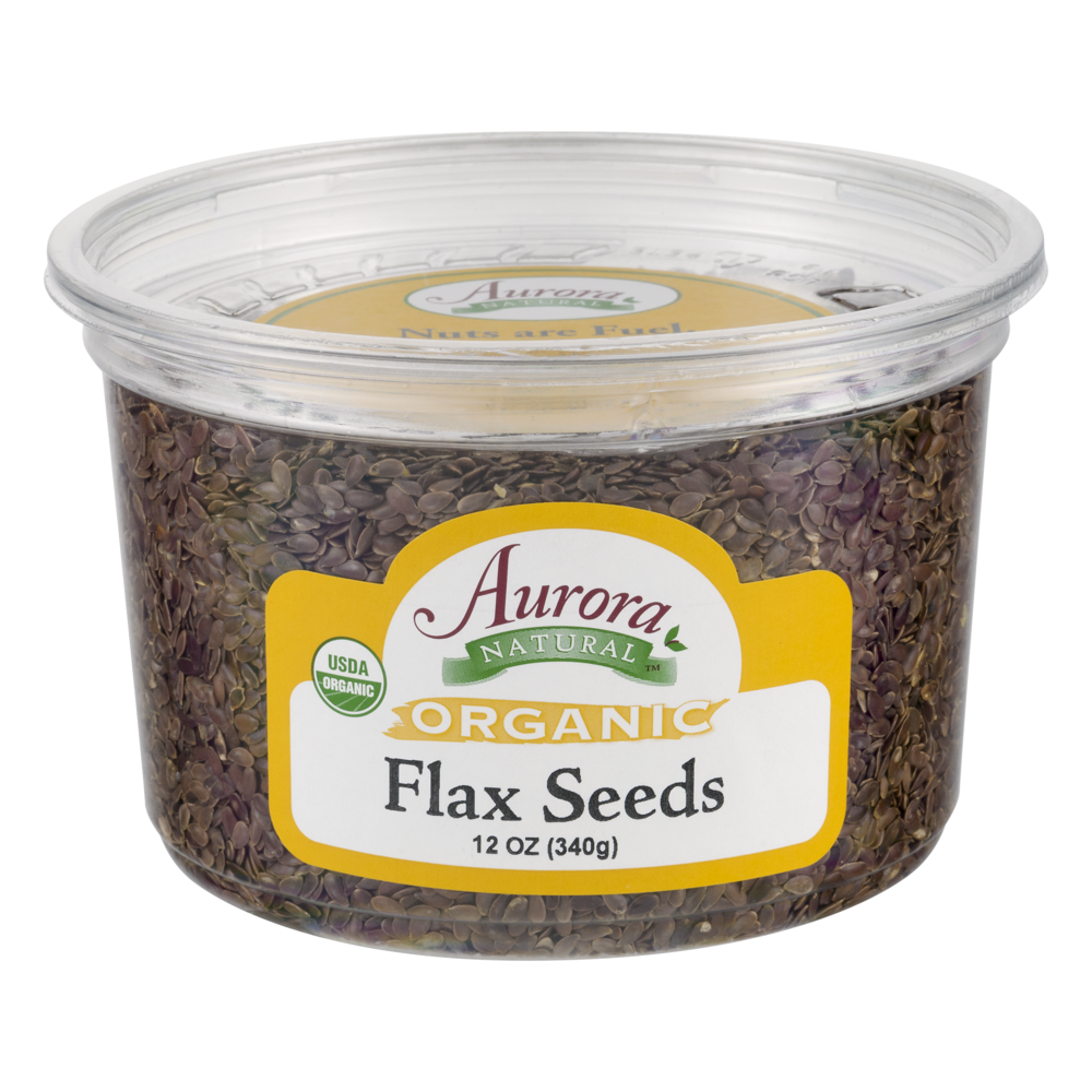 slide 1 of 1, Aurora Natural Aurora Organic Flax Seed, 12 ct