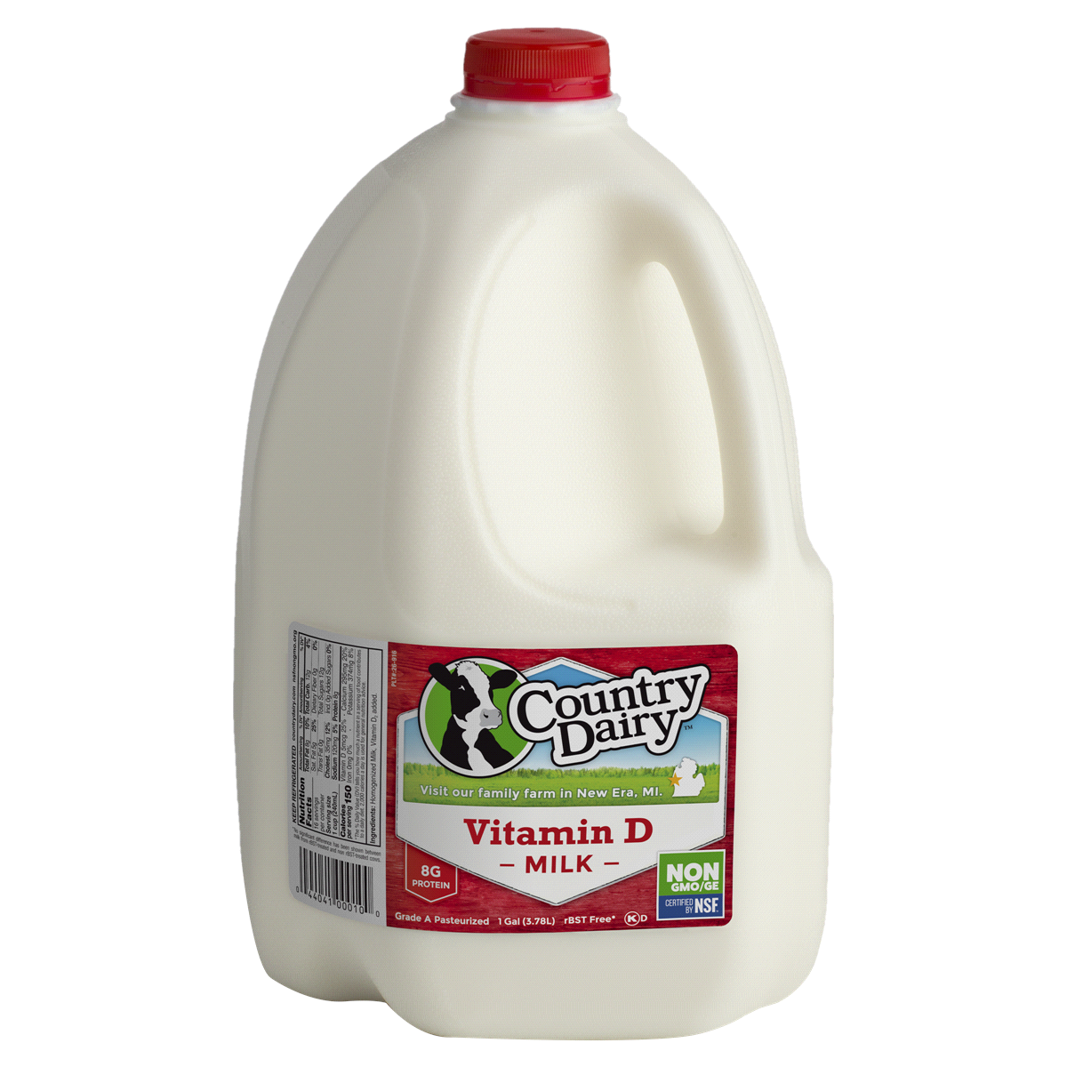 slide 1 of 5, Country Dairy Vitamin D Milk, Gallon, 1 gal