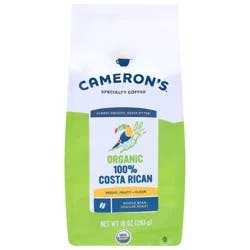 Cameron's Organic Whole Bean Medium Roast Costa Rican Coffee - 10 oz