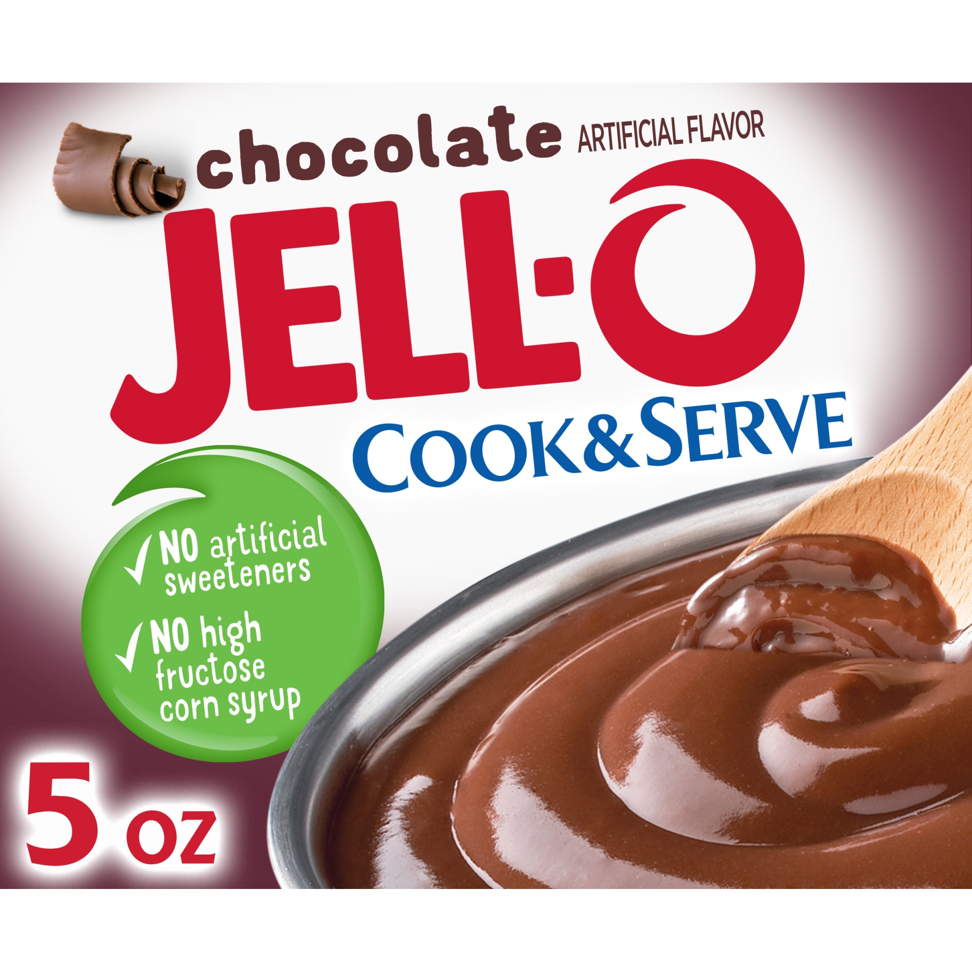 slide 1 of 7, Jell-O Cook & Serve Chocolate Pudding & Pie Filling Mix, 5 oz