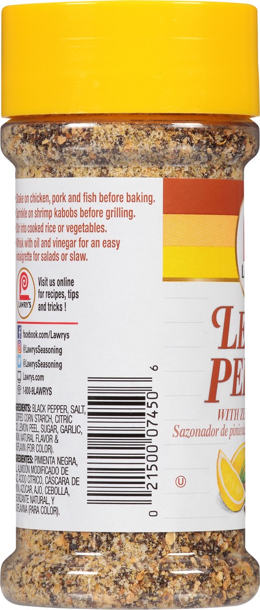 slide 3 of 7, Lawry's Lemon Pepper Blend, 4.5 oz, 4.5 oz