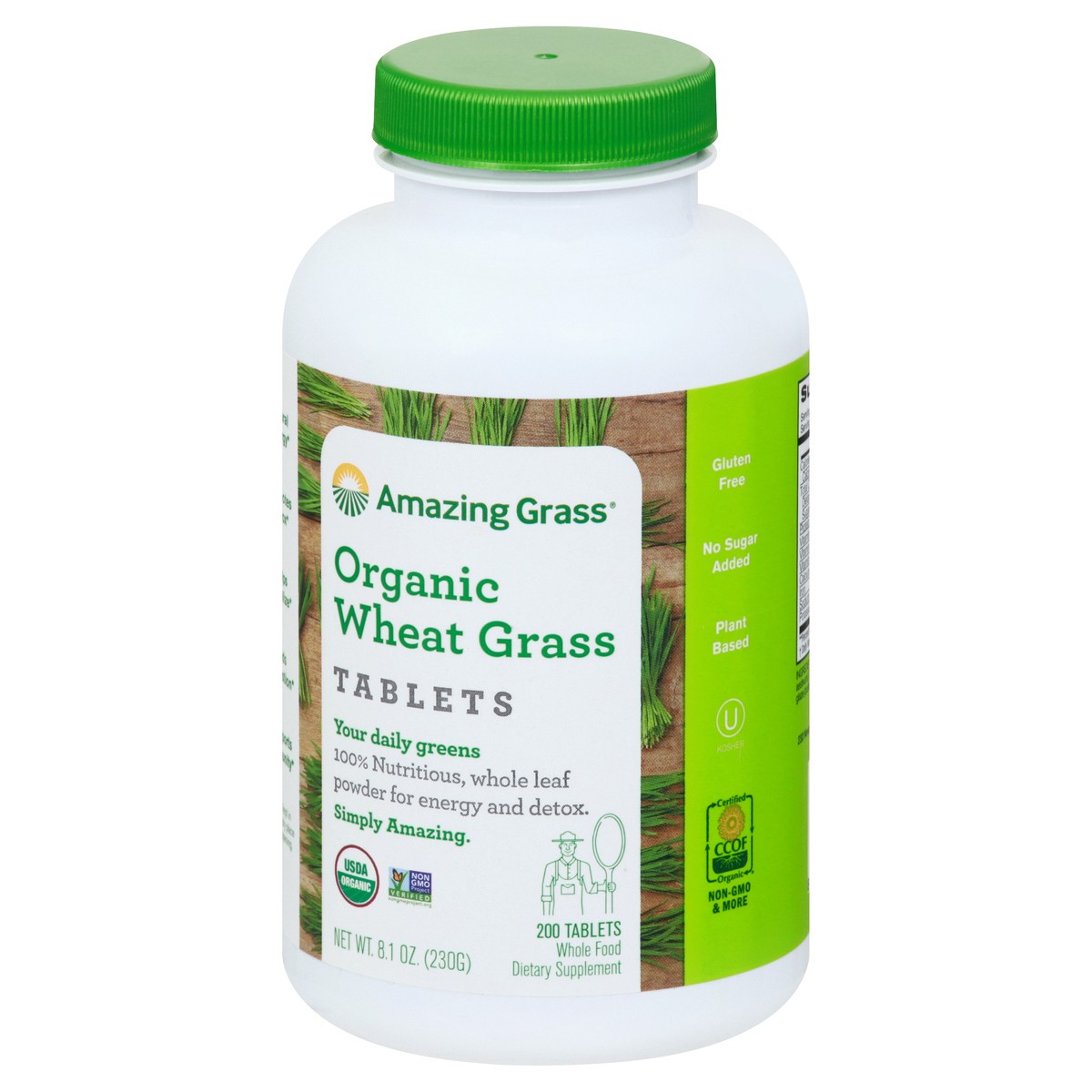 slide 7 of 13, Amazing Grass Organic Tablets Wheat Grass 200 ea, 200 ct