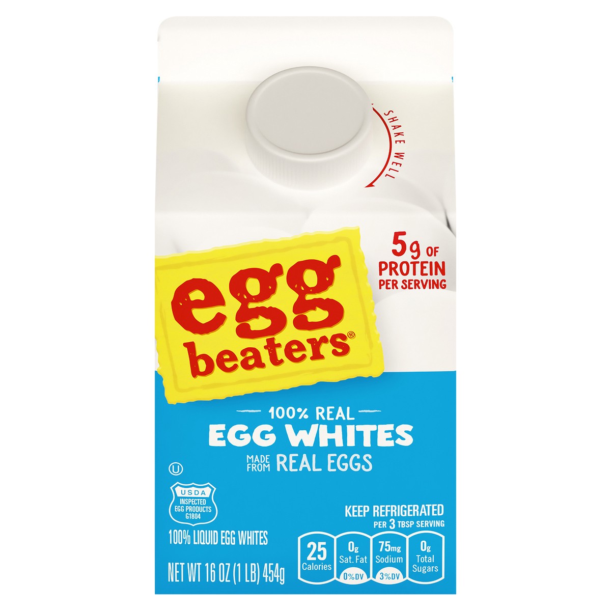 slide 1 of 1, Egg Beaters Egg Whites, 16 oz