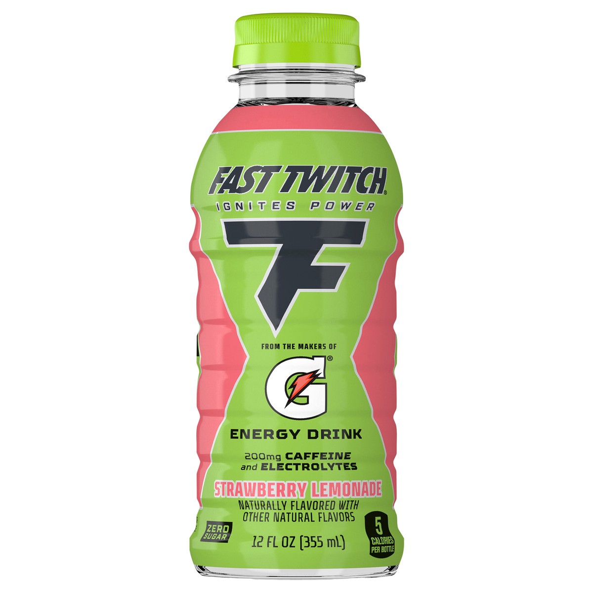 slide 4 of 4, Fast Twitch Energy Drink, Strawberry Lemonade, 12 fl oz