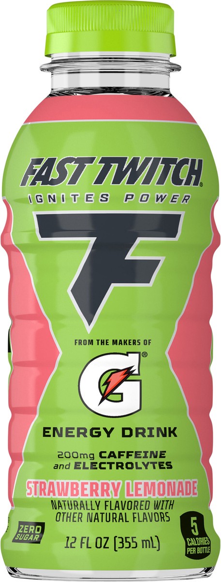 slide 2 of 4, Fast Twitch Energy Drink, Strawberry Lemonade, 12 fl oz