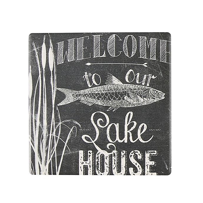 slide 1 of 1, Thirstystone Occasions Lake House Square Coaster, 1 ct