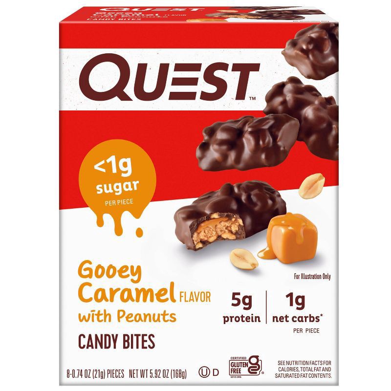 slide 1 of 9, Quest Candy Bites, 8 ct