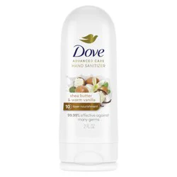Dove Advanced Care Shea Butter & Warm Vanilla Hand Sanitizer, 8 oz