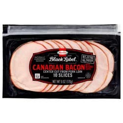 HORMEL BLACK LABEL Thin Cut Canadian Bacon