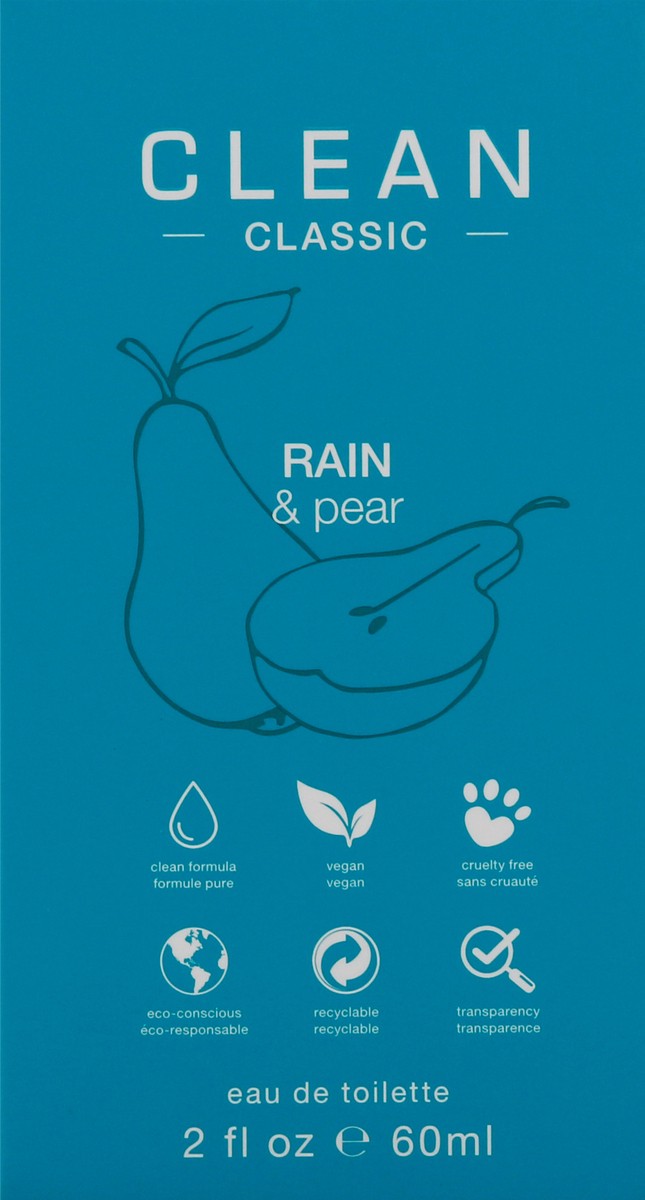 slide 9 of 9, Clean Classic Rain & Pear Eau De Toilette 2 oz, 2 oz