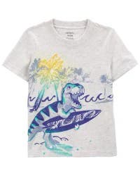 Carters Baby Dinosaur Jersey Tee Heather 24M