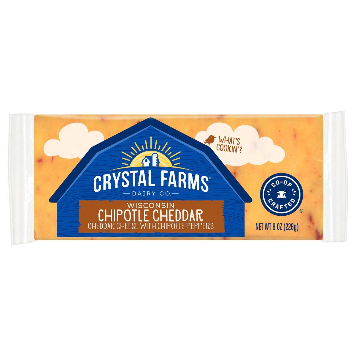 slide 6 of 6, Crystal Farms Cheese, Chipotle Cheddar, Wisconsin, 8 oz